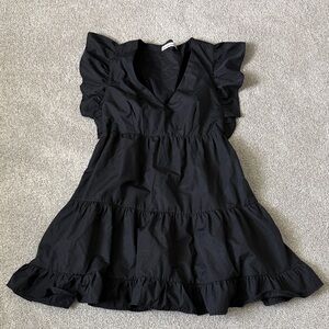 Abercrombie Black Ruffle Dress